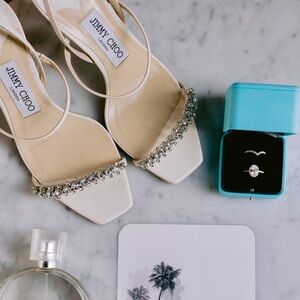 Jimmy Choo White Meira 85